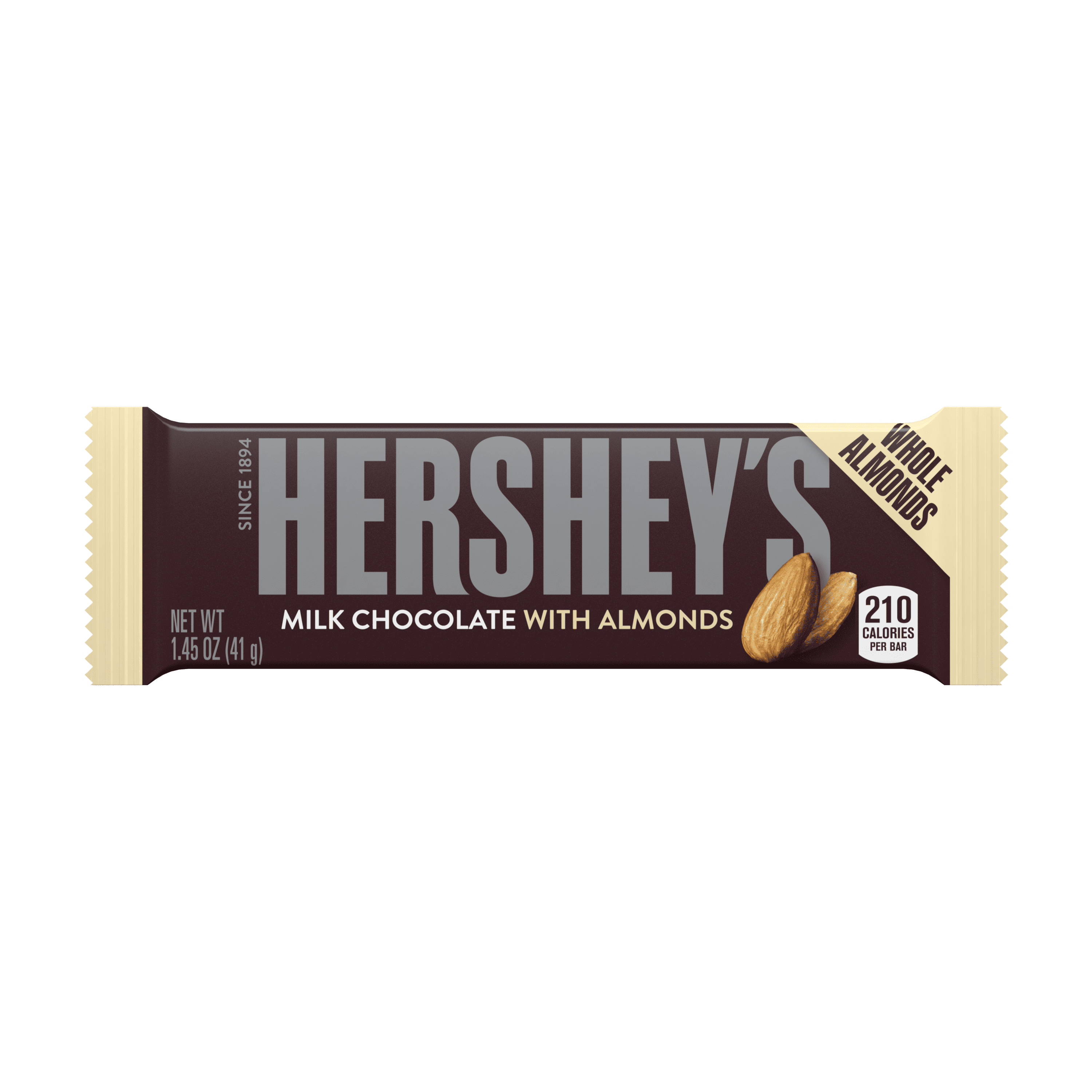 Hersheys Milk Chocolate With Almonds Bar 145 Oz