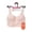 PEACH/WHT, variant on Girls' Seamless Recycled Molded Longline Bra, 2-pack, Sizes XS-2XL