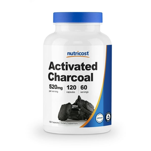 Nutricost Activated Charcoal 120 Capsules High Quality Activated