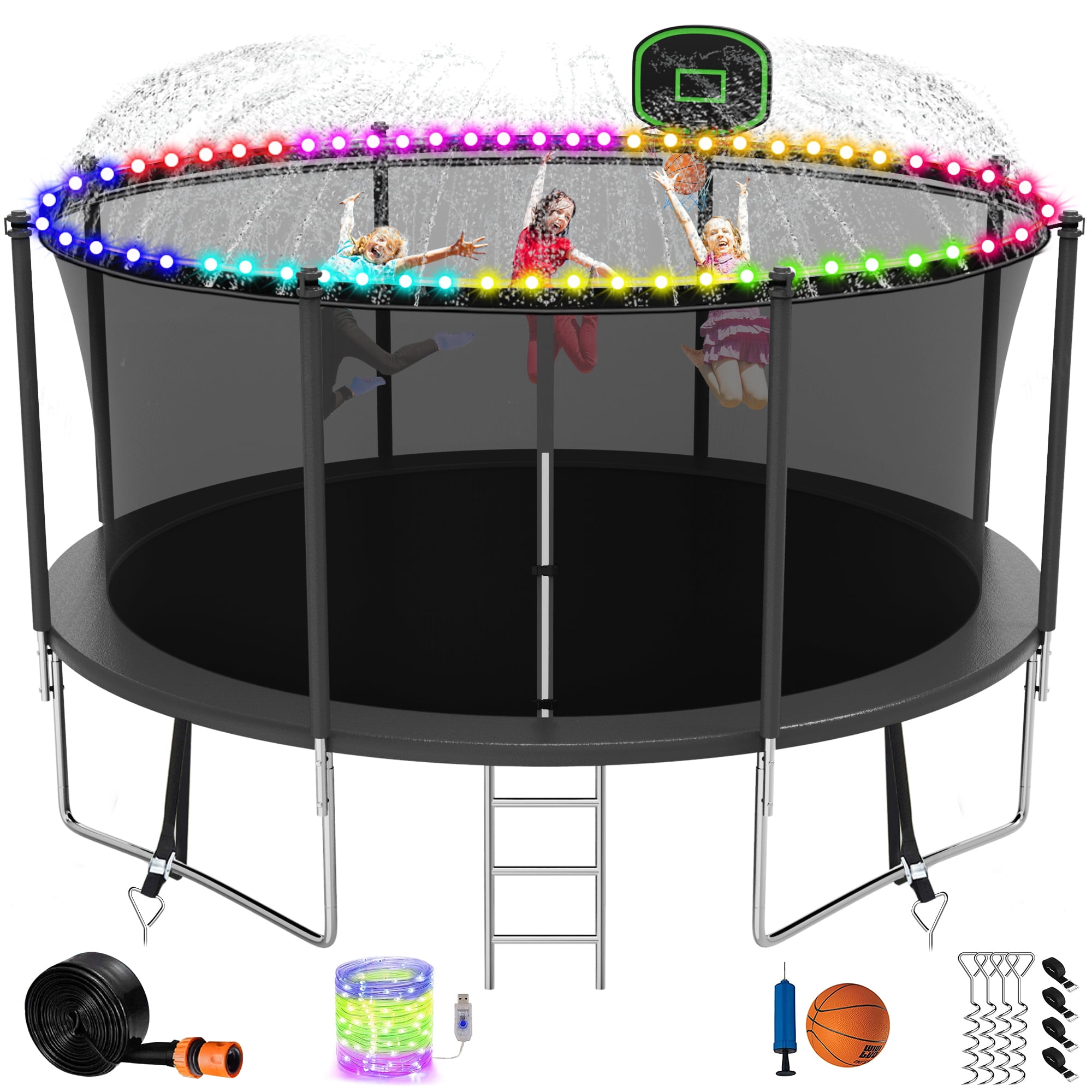 Kacho Trampoline, 12FT Trampoline for 45 Kids and Adults【with