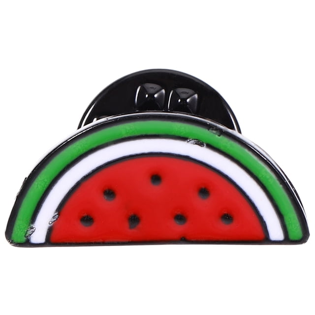BRIGHTFUFU Lindo broche de sandía, broche para mujer, broche para niña, broche de sandía, broche de solapa para mujer, regalo