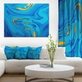 thumbnail image 3 of Design Art Light Blue Acrylic Paint  Canvas Print, 3 of 3