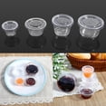 thumbnail image 2 of WALFRONT Vaso desechable para salsa, vasos de plástico transparente para chutney, cajas con tapa, comida para llevar caliente, 4 oz/50 piezas, 2 of 8