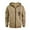 Camel, variant on Men's Flag Print Zip Up Hoodie with Arm Pocket, Casual Cardigan Style Sweatshirt, Large Size Fleece Jacket for Independence Day, Christmas, Outdoor Enthusiasts,Camel,M
