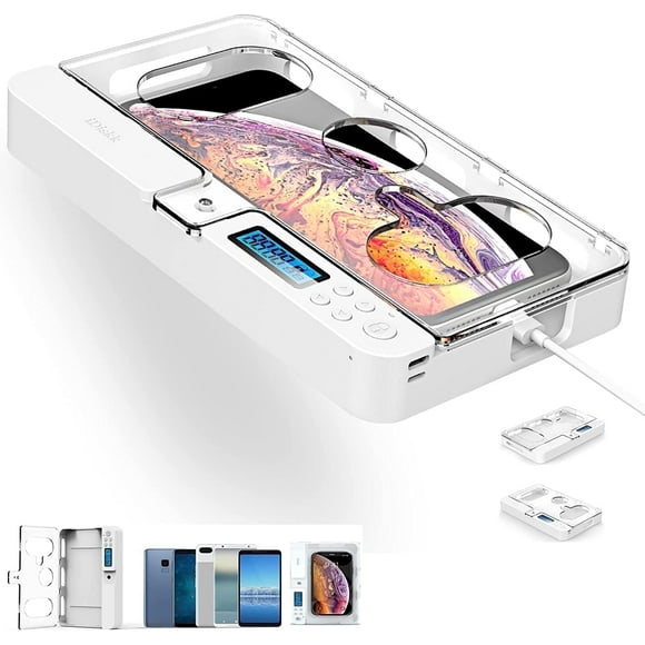 iDiskk Cell Phone Caja de Seguridad con Temporizador, Temporizador de Autocontrol con Candado Phones Box para Ayudar a Enfocar la Espalda, Evitar la Adicción a los Teléfonos Móviles 1pza Transparente