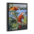 thumbnail image 2 of Stupell Industries Eclectic Parrots at Bay Black Floating Frame Canvas Art, 17 x 21, by Jane Slivka, 2 of 6