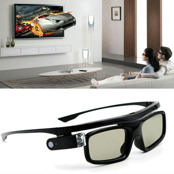 Foldable Universal Easy Wear Active Shutter USB Rechargeable With Accessories Home Use 3D Glasses For DLP Link Projector