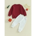 thumbnail image 5 of Toddler Baby Boy Christmas Outfits 6M 12M 18M 24M 3Y Farm Fresh Sweatshirt Tops Elastic Waist Pants Infant Fall Winter Clothes, 5 of 10