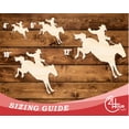 thumbnail image 3 of Unfinished Wood Rodeo Cowboy Shape 16" / 1/8", 3 of 3
