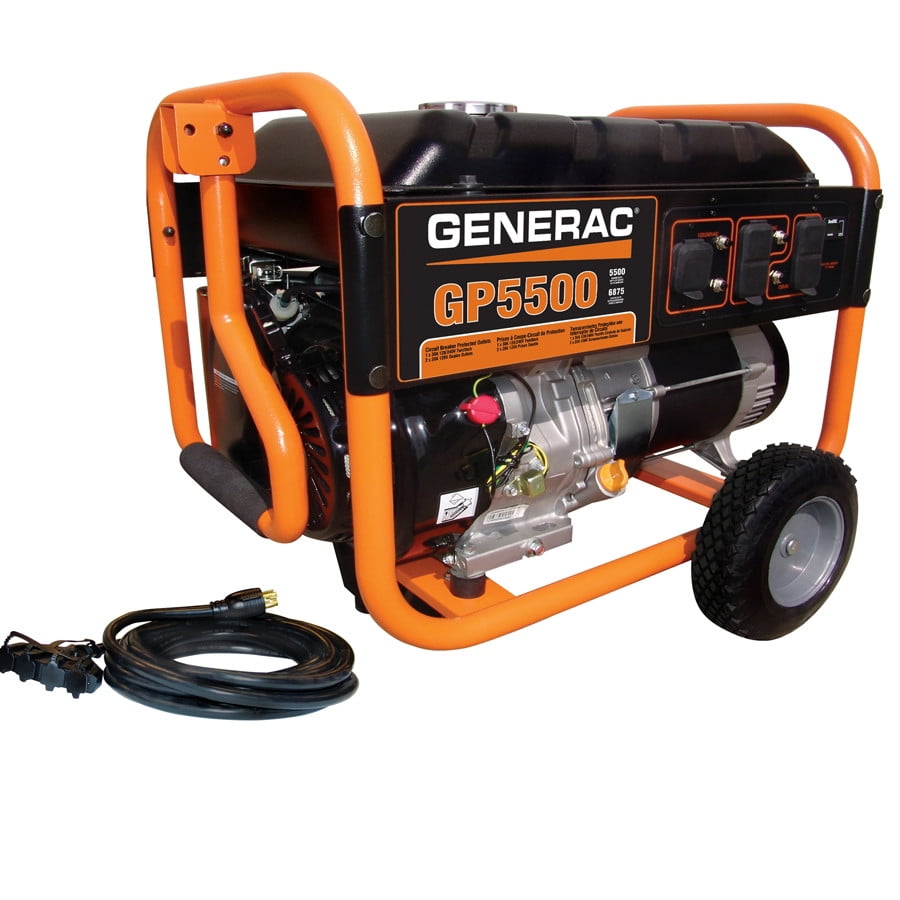 Restored Generac 6110R 389cc Gas 5,500 Watt Portable Generator