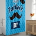 thumbnail image 2 of Father''s Day Happy Shower Curtain for Bathroom Shower Curtain Set with 12 Hooks Waterproof Fabric Bath Curtain for Bathtub Restroom Decor, 72 X 72 in, 2 of 5