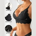thumbnail image 5 of Womens Lace Lingerie Bra, Soft Deep V Push up Brassieres, Comfortable No Underwire Support Lingeries, 5 of 7