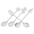 thumbnail image 3 of Miangastore 4pcs Xmas Stainless Steel Spoon Christmas Cartoon Tableware Coffee Spoon Mixing Spoon without Box (Random Pattern), 3 of 8