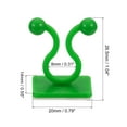 thumbnail image 2 of 100Pack Plant Climbing Wall Fixture Clips for Indoor Outdoor (Green, 8mm), 2 of 6