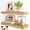 Oak, variant on Floating Shelves for Wall, 24Inch Floating Shelves Set of 2, Hanging Shelf with Invisible Brackets, Wood Shelves for Living Room, Bedroom, Kitchen, Oak