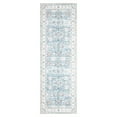 thumbnail image 2 of Geetinfly 2*6FT Area Rugs 2in*6in Persian Runner Rug Floral Print Washable Runner Rug Vintage Boho Distressed Area Rug Runner for Kitchen Hallway Laundry Blue blue, 2 of 7