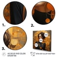 thumbnail image 3 of Designart "Dazzling Woman Glamour in Yellow and Black I" Fashion Framed Wall Art Decor - Glam Yellow Woman Glam Entryway Framed Wall Art, 3 of 6