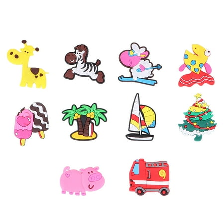 

10pcs Refrigerator Sticker Magnetic Sticker Fridge Decor (Assorted Pattern)