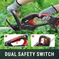 thumbnail image 4 of 20V Electric Hedge Trimmer 22-Inch Cordless with Battery and Charger, Lightweight Bush Trimmer for Garden Yard, 4 of 7