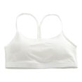thumbnail image 4 of KHONTS Y Back Sports Bras for Women Light Support Racerback Yoga Bralettes White XL, 4 of 5