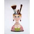 thumbnail image 3 of Ceramic Lady Vase Makeup Brush Holder 4.125x2.875x5.375 Gift, 3 of 4