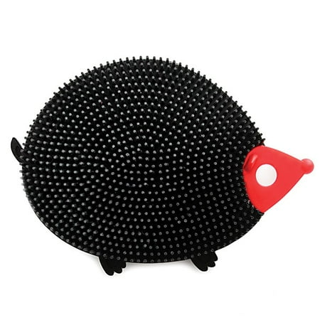 - Norpro 1091 Silicone Dish Brush Hedgehog, Black