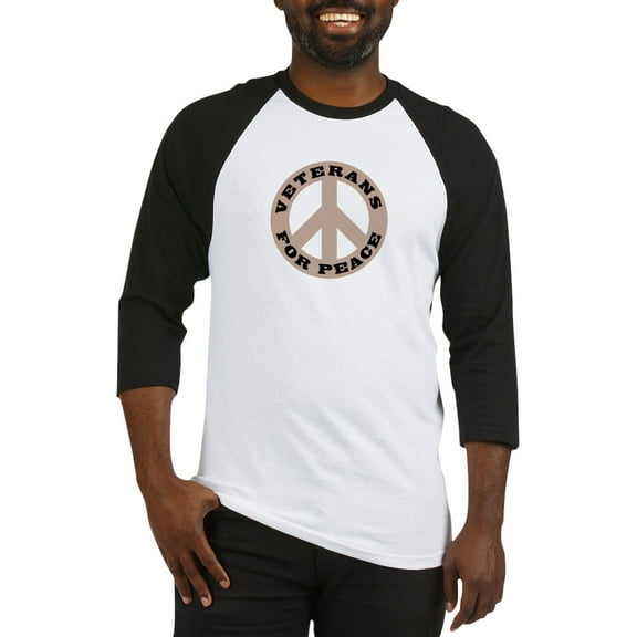 CafePress - Veterans For Peace Baseball Jersey - Cotton Baseball Jersey, 3/4 Raglan Sleeve Shirt