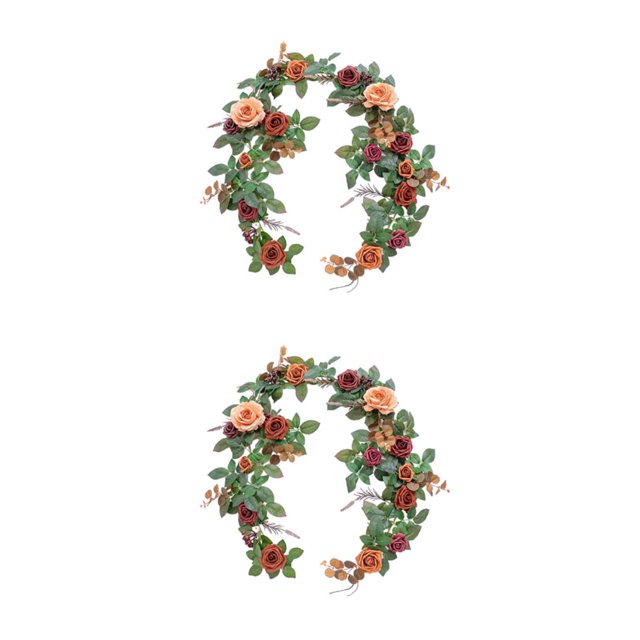 Youkk Fleurs Artificielles Intérieur Ou Extérieur avec Apparence Réaliste Longue Durée Marron 2ensemble