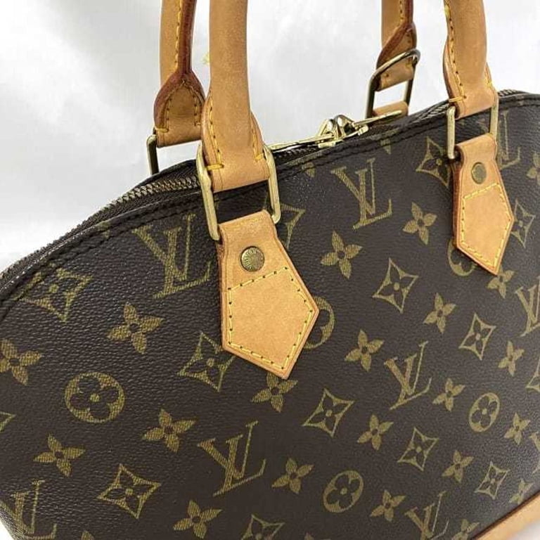 Pre-Owned Louis Vuitton Handbag Alma PM Brown Beige Gold Monogram  