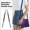 thumbnail image 6 of FJLBDE Case for iPad Air 13 Inch M3 2025/M2 2024 12.9 inch (3rd/4th Gen) with 360 Rotating Stand, Shoulder Strap, Heavy Duty Shockproof Cover, Purple, 6 of 7