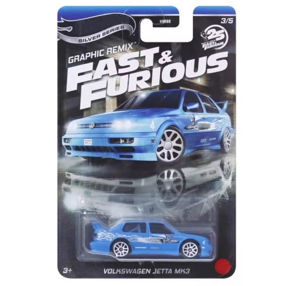 HW Silver Series Graphic Remix Fast & Furious #3 Volkswagen Jetta MK3 HNR88