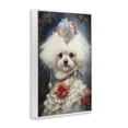 thumbnail image 2 of Stupell Industries Contemporary Bichon Frise Victorian Era White Framed Giclee Art, 12 x 18, by Wumples, 2 of 7