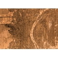 thumbnail image 1 of Ahgly Company Indoor Rectangle Oriental Orange Industrial Area Rugs, 5' x 7', 1 of 4