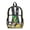 Camouflage Dinosaur Print, variant on Galaxy Narwhal Art See Through Bookbag Side Pockets Spacious Daypack with Heavy Duty Polyester & PVC, Kindergarten Clear Backpack for Boys Girls