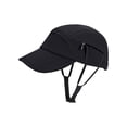 thumbnail image 2 of Unisex Baseball Cap, Summer Sun Hat with Hidden Strap, Breathable Adjustable Hat for Outdoor Hiking, Riding, Beach, Running, Travel, UV Protection Sport Cap-Black, 2 of 9