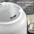 thumbnail image 6 of HOMCOM 5L Cool Mist Humidifier, Ultrasonic Quiet Air Humidifiers with Waterless Auto-Off, Sleep Mode, 3 Adjustable Mist Mode and Humidity for Home, Office, Bedroom, Large Room, 6 of 9