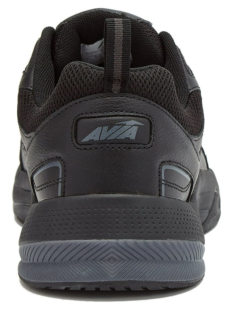 Avia Men's Wide Width Lace-up Walking Shoe, Memory Foam Footbed