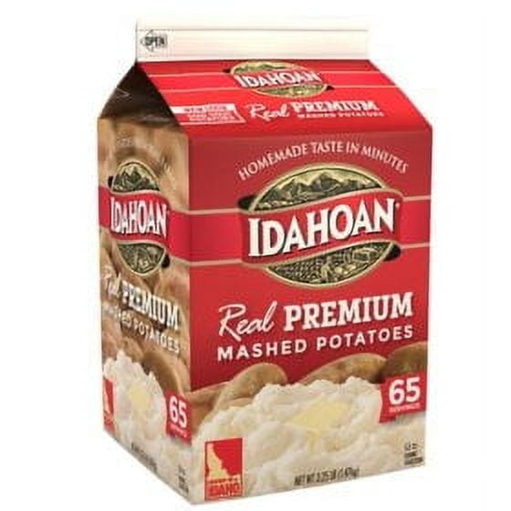 Idahoan Real Mashed Gable Carton, Premium, Valuue 2 Pack ( 3.25lb Carton Each )