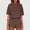 Brown, variant on MAIHAN Women Shorts Sets Outfits Summer Outfits for Women Short Sleeve Top and Shorts 2pcs Women Tops and Trousers Set Comfortable Playwear Daily Wear