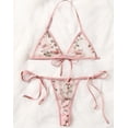 thumbnail image 3 of Pink Lingerie Set Butterfly Embroidered Lace, 3 of 5