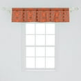 thumbnail image 2 of Ambesonne African Window Valance, Ornaments, 54" X 12", Orange Black White, 2 of 3