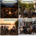 thumbnail image 6 of Y&M Adirondack Chair, HDPE Weather Resistant Outdoor Chair with Cup Holder, Dark Brown, 6 of 7
