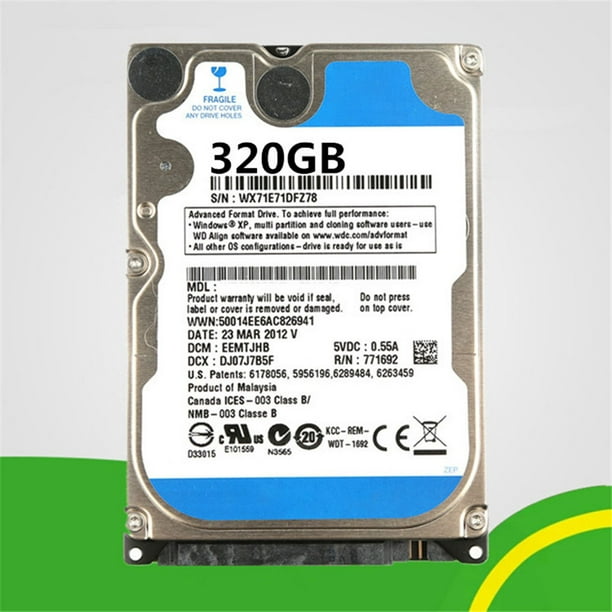 PC Hard Drive HDD 5400rpm Cache SATA 2.5