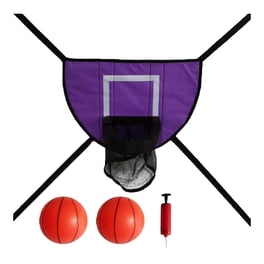 Panier De Basket Pour Trampoline – Cerceau Souple, Fixation Rapide, Ballon + Pompe Inclus – Pour Jardin Et Cour