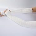 thumbnail image 3 of Arm Sleeves Solid Color Elastic Unisex Thumb Hole Arm Warmers Winter Arm Covers, 3 of 10
