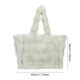 thumbnail image 3 of Bolso de viaje informal para mujer, bolso de compras suave y esponjoso, bolso de invierno para niñas de gran capacidad, 3 of 9