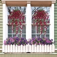thumbnail image 5 of YiJuHui Artificial Morning Glory Garland, Realistic Silk Flower Hanging Vine, Fade-Proof Waterproof Outdoor Decor for Garden Wall Basket Patio Wedding Arch Home, 5 of 5