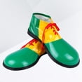 thumbnail image 2 of BRIGHTFUFU 1 par de zapatos de payaso de halloween botas vestido comedia unisex para adultos disfraces disfraces fiesta eventos suministros (verde), 2 of 7