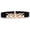 Black, variant on NUZYZ Waist Belt Golden Polished Metal Chain Buckle Elastic Elegant Wide Women Dress Shirt Coat Belt Clothing Accessories