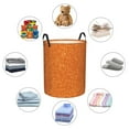 thumbnail image 6 of Daiia orange Glitter Laundry Hamper With Handles Large Storage Basket/Toy Organizer/Dirty Clothes Collapsible Waterproof For College Dorms, Bedroom,Bathroom, 6 of 8